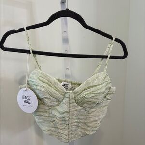 Princess Polly Green Crop Top